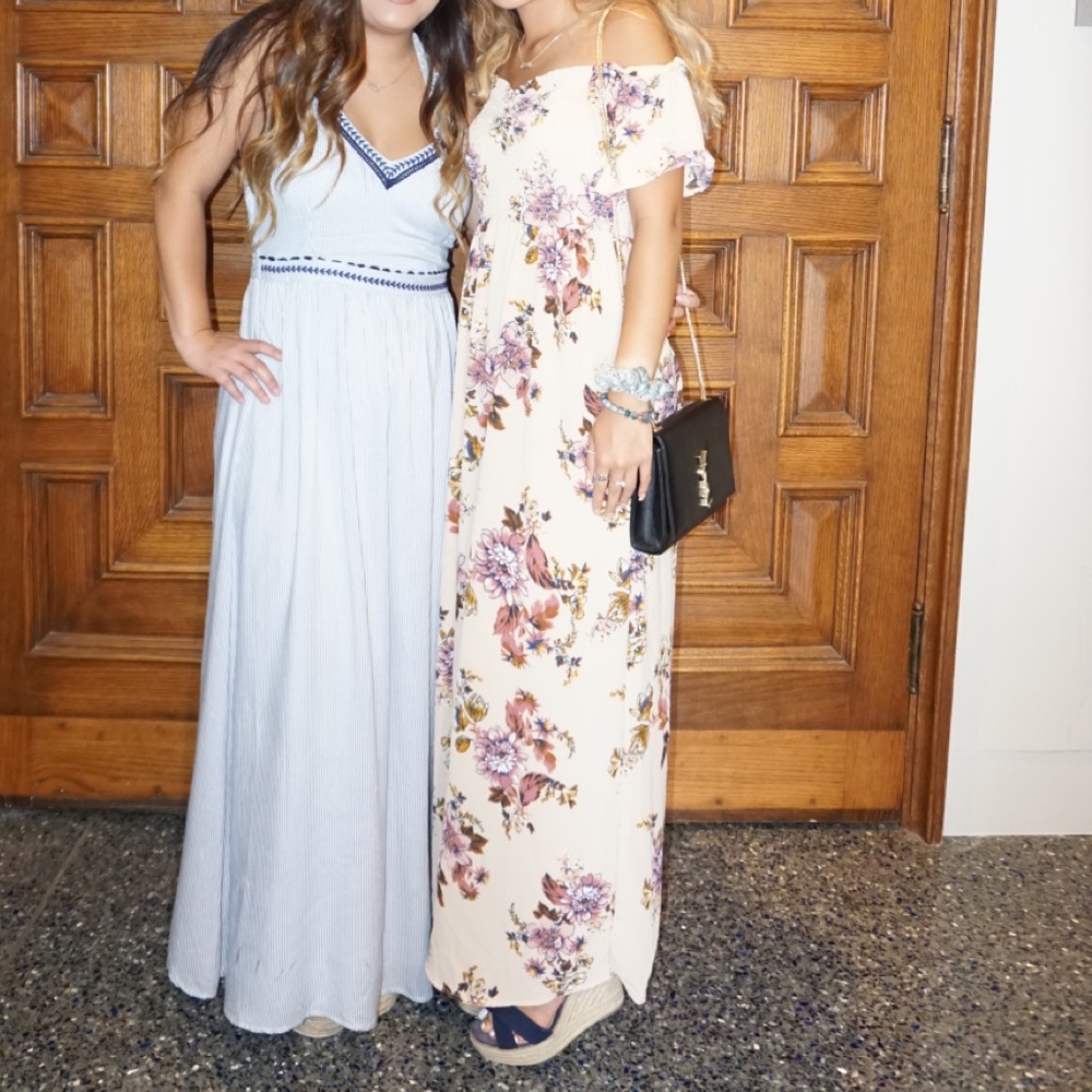 Cream Maxi Floral Dress (RIGHT)